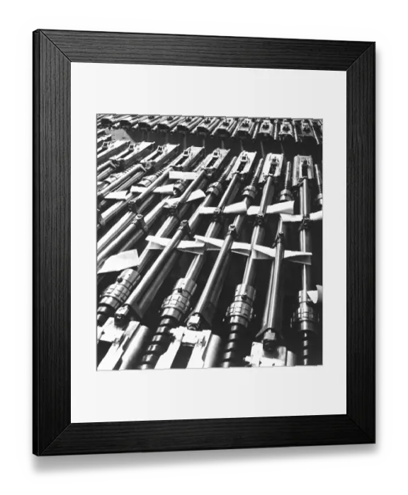 Framed Print : Machine Guns