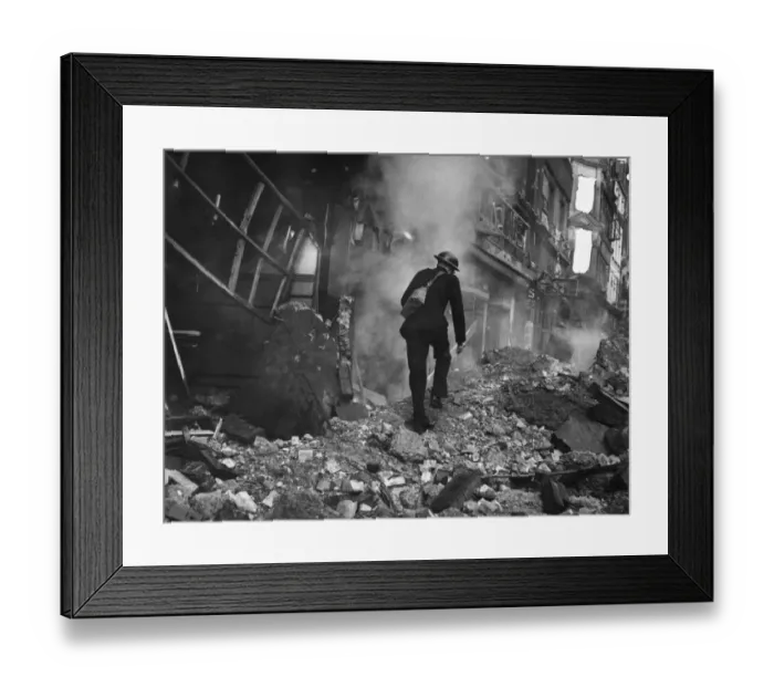 Framed Print : Air Raid Damage Framed Print : Air Raid Damage