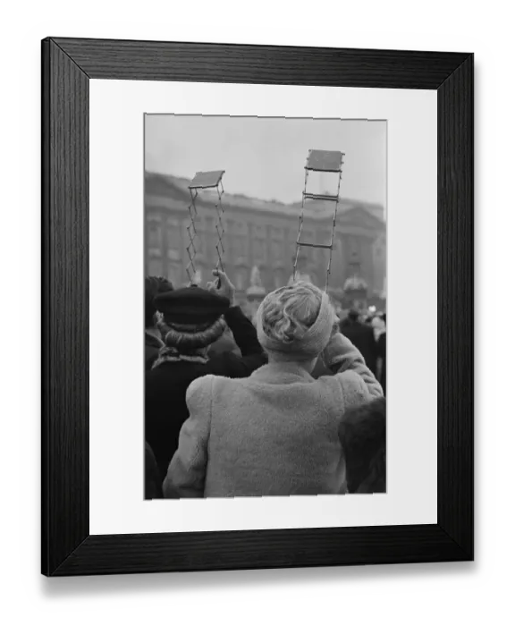 Framed Print : Spectators Use Periscopes Framed Print : Spectators Use Periscopes