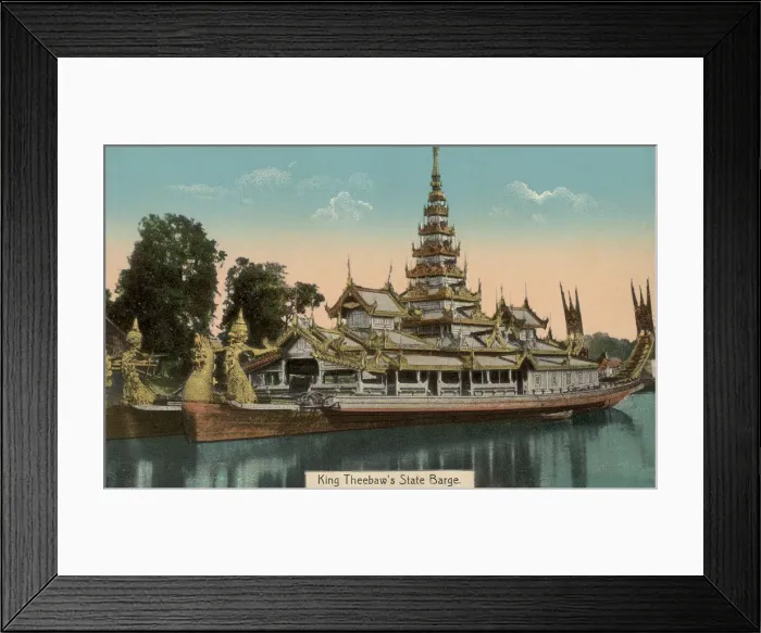 Framed Print : Burmese State Barge Framed Print : Burmese State Barge