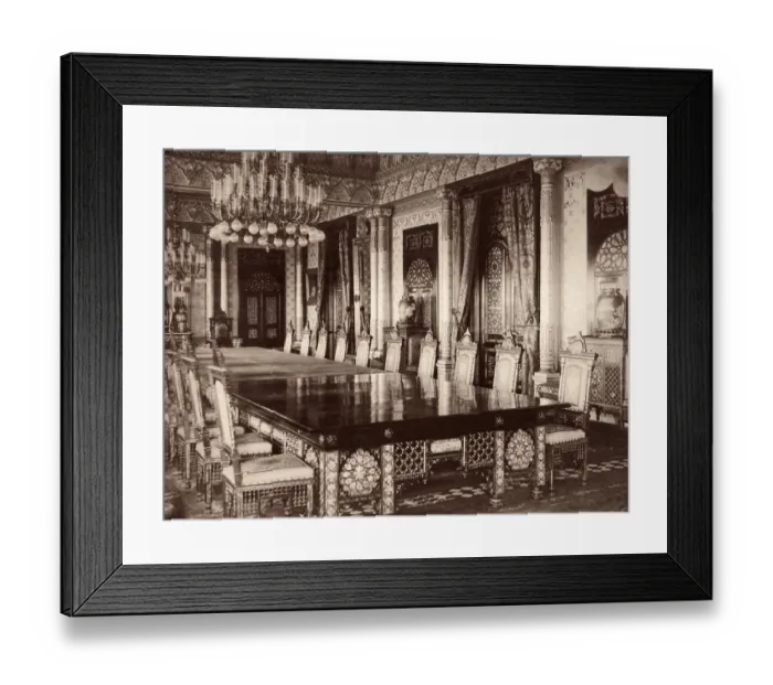 Framed Print : Yildiz Palace Dining Room Framed Print : Yildiz Palace Dining Room