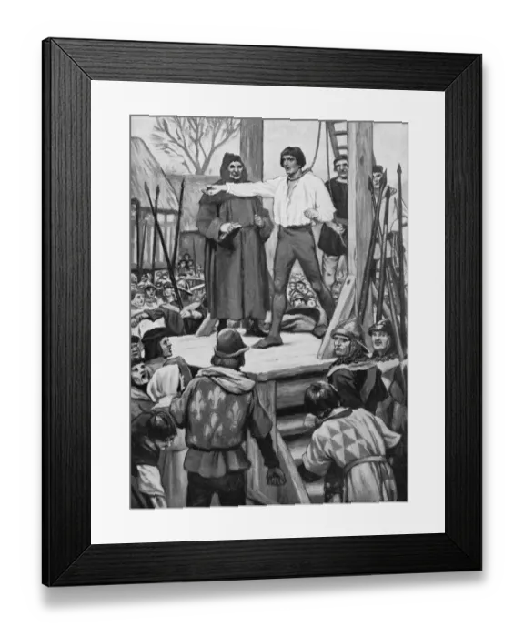 Framed Print : Execution Of Warbeck Framed Print : Execution Of Warbeck
