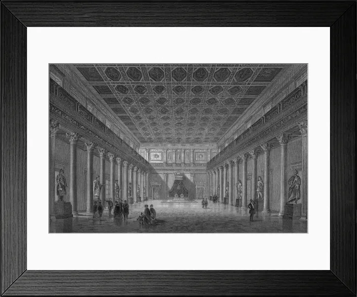 Framed Print : Der Thronsaal In Konigsschloss Framed Print : Der Thronsaal In Konigsschloss