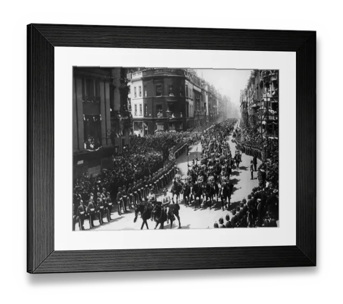 Framed Print : Australians In Parade