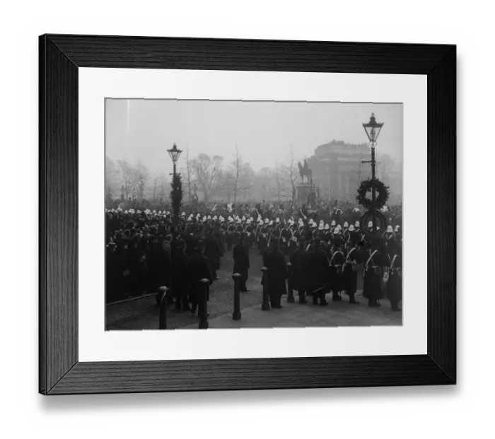 Framed Print : Funeral Crowd Framed Print : Funeral Crowd