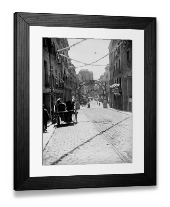 Framed Print : Madrid Street Framed Print : Madrid Street