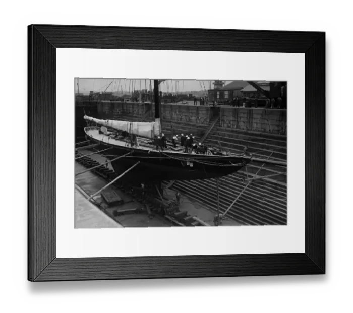Framed Print : Dry Dock Yacht Framed Print : Dry Dock Yacht