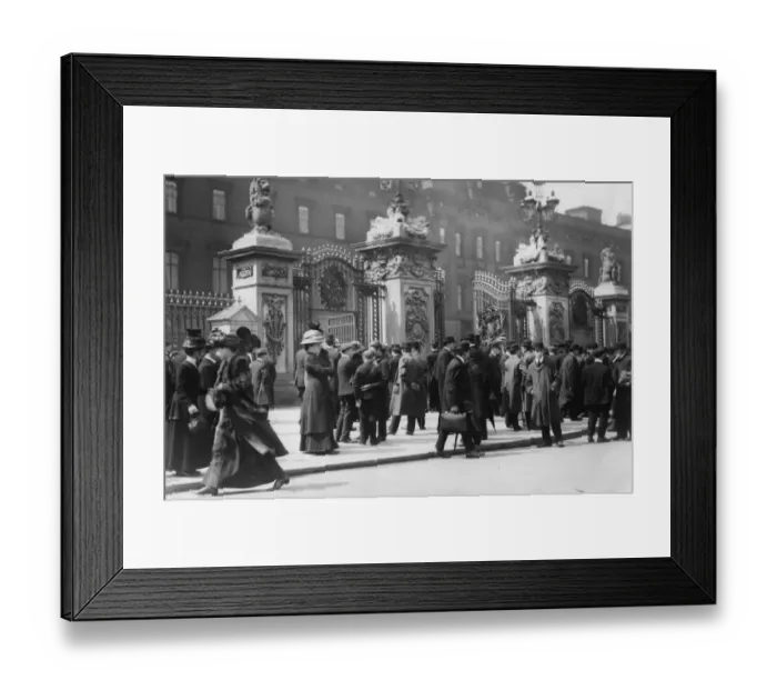 Framed Print : At Palace Gates 1910 Framed Print : At Palace Gates 1910