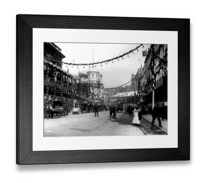 Framed Print : Street Decorations Framed Print : Street Decorations