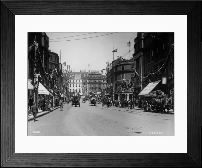 Framed Print : Street Decorations