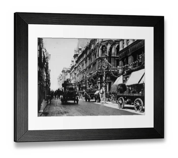 Framed Print : Street Decorations Framed Print : Street Decorations