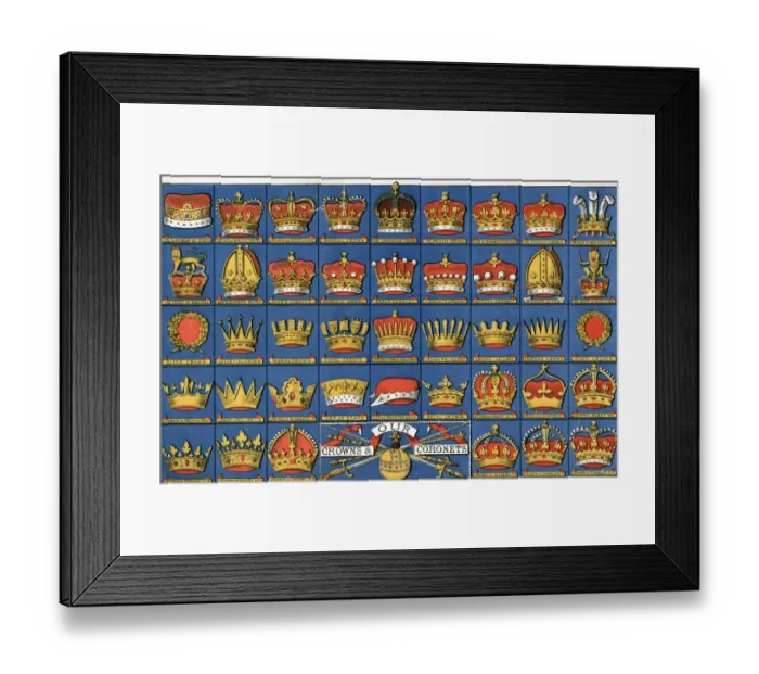 Framed Print : Crowns And Coronets Framed Print : Crowns And Coronets