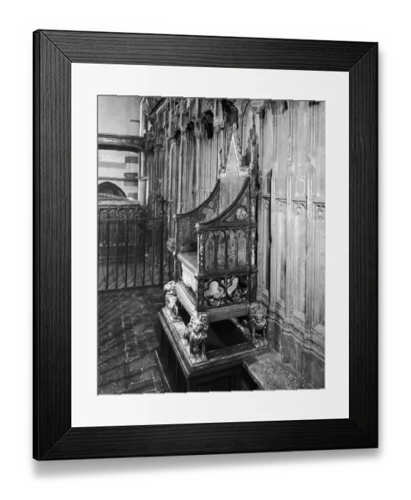 Framed Print : Coronation Chair Framed Print : Coronation Chair