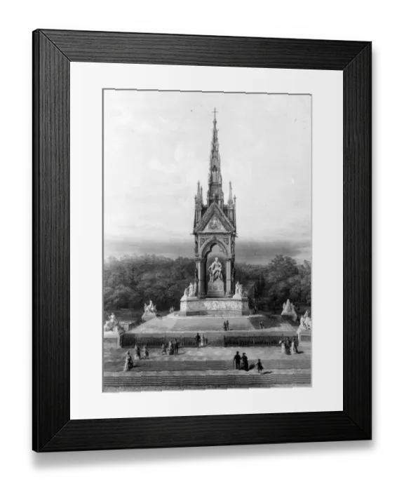 Framed Print : Memorial. The Albert Memorial in London, designed by Sir George Gilbert Scott Framed Print : Memorial. The Albert Memorial in London, designed by Sir George Gilbert Scott