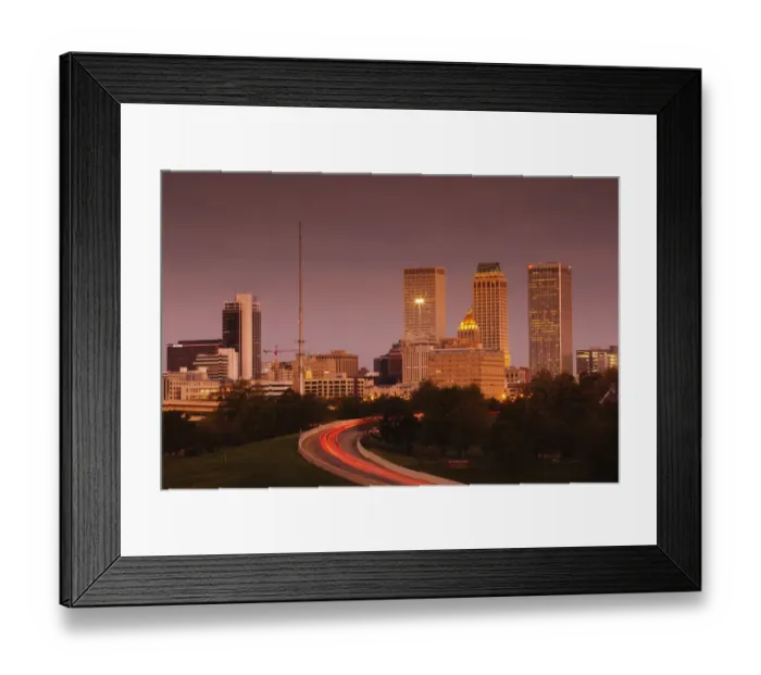 Framed Print : Tulsa, Oklahoma, City View