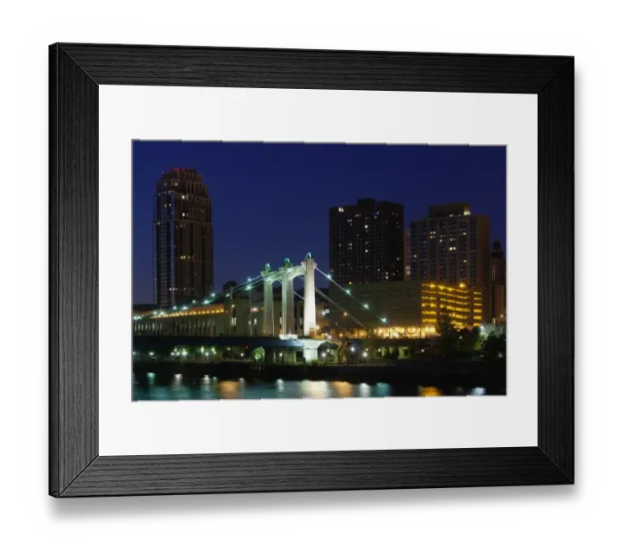 Framed Print : Minneapolis, Minnesota, City View Framed Print : Minneapolis, Minnesota, City View
