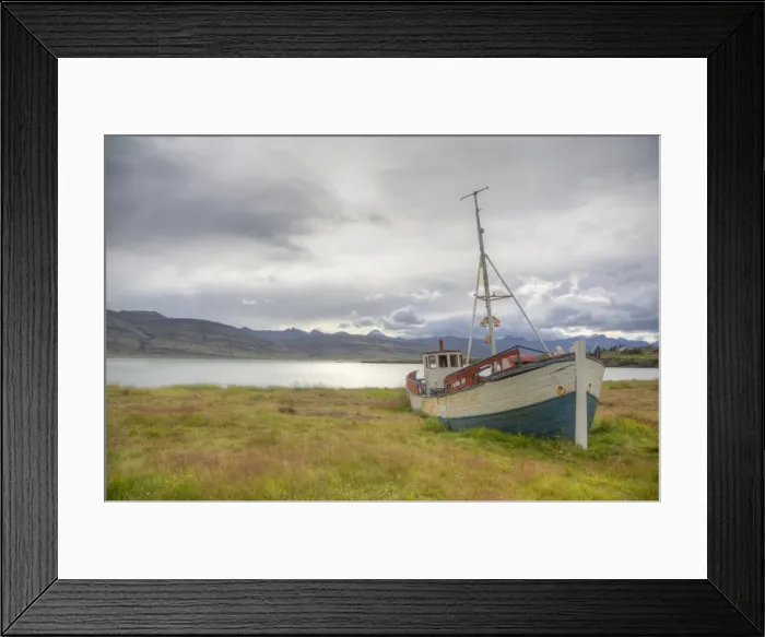 Framed Print : Old fishing boat aground Framed Print : Old fishing boat aground