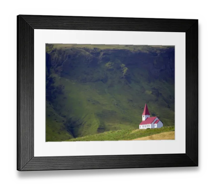 Framed Print : Church on hill