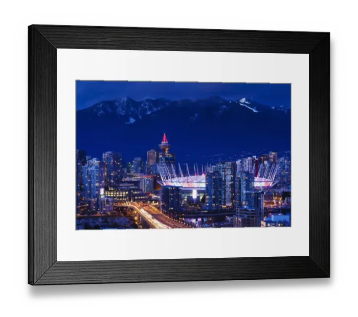Framed Print : City view with BC Place Stadium Framed Print : City view with BC Place Stadium