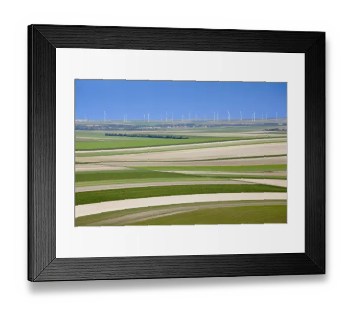 Framed Print : Mont Aime, view of vineyards and fields Framed Print : Mont Aime, view of vineyards and fields