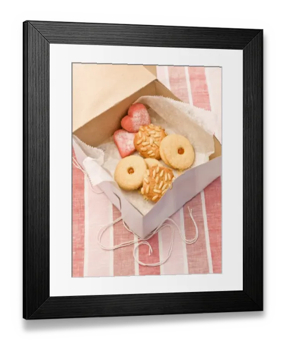 Framed Print : Box of Italian cookies Framed Print : Box of Italian cookies