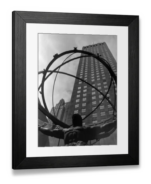 Framed Print : New York City, Statue of Atlas, Rockefeller Framed Print : New York City, Statue of Atlas, Rockefeller