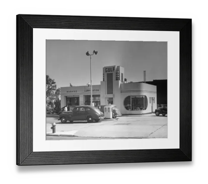Framed Print : Gas station Framed Print : Gas station