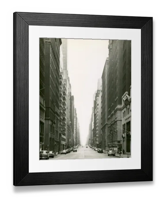 Framed Print : Buildings on a Manhattan thoroughfare, NYC Framed Print : Buildings on a Manhattan thoroughfare, NYC