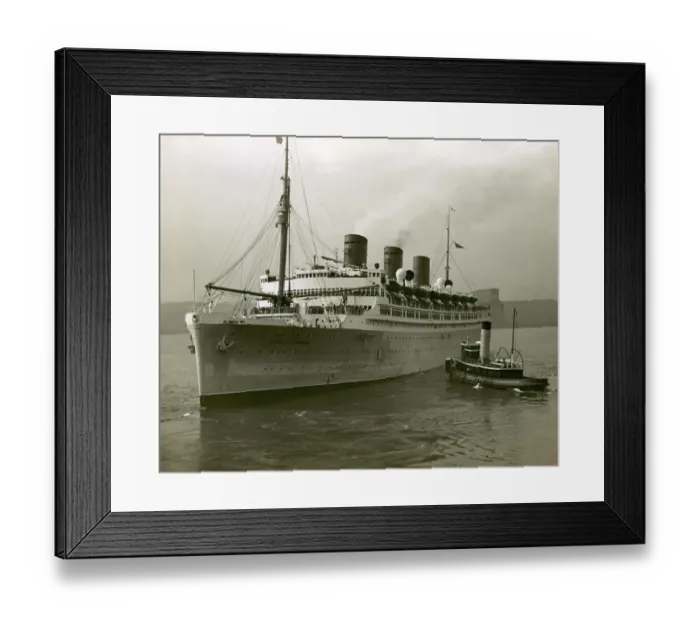 Framed Print : Cruise ship and tug boat Framed Print : Cruise ship and tug boat