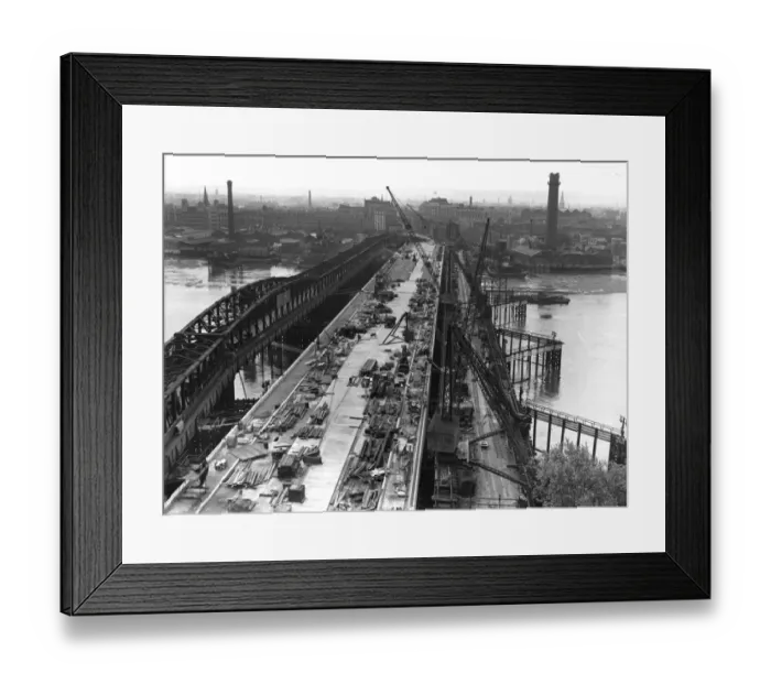 Framed Print : Bridge Building Framed Print : Bridge Building