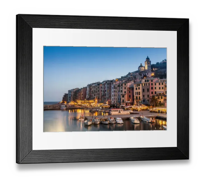 Framed Print : Porto Venere, Cinque Terre, Liguria, Italy
