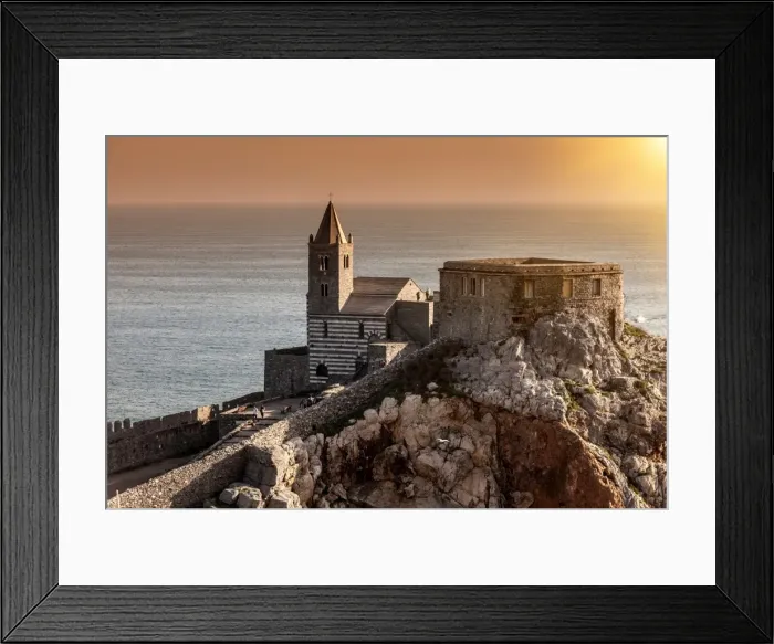 Framed Print : Church of St Peter, Portovenere, Cinque Terre, Liguria, Italy