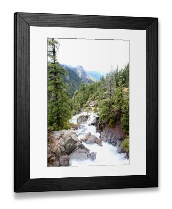 Framed Print : Rocky river in Yosemite National Park