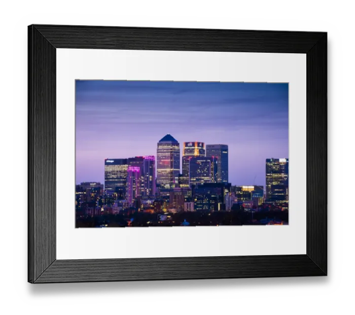 Framed Print : London city skyline at night Framed Print : London city skyline at night