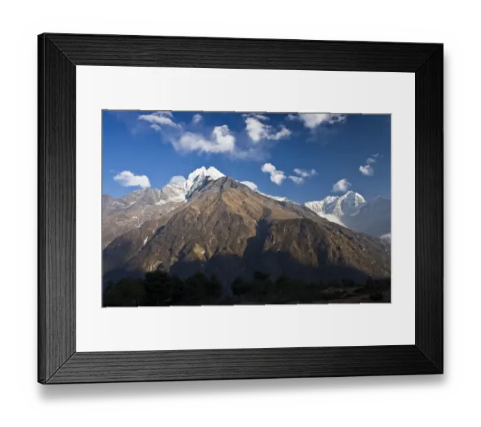 Framed Print : Rocky mountains in rural landscape Framed Print : Rocky mountains in rural landscape