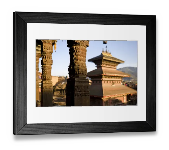 Framed Print : Close up of carved wooden poles Framed Print : Close up of carved wooden poles