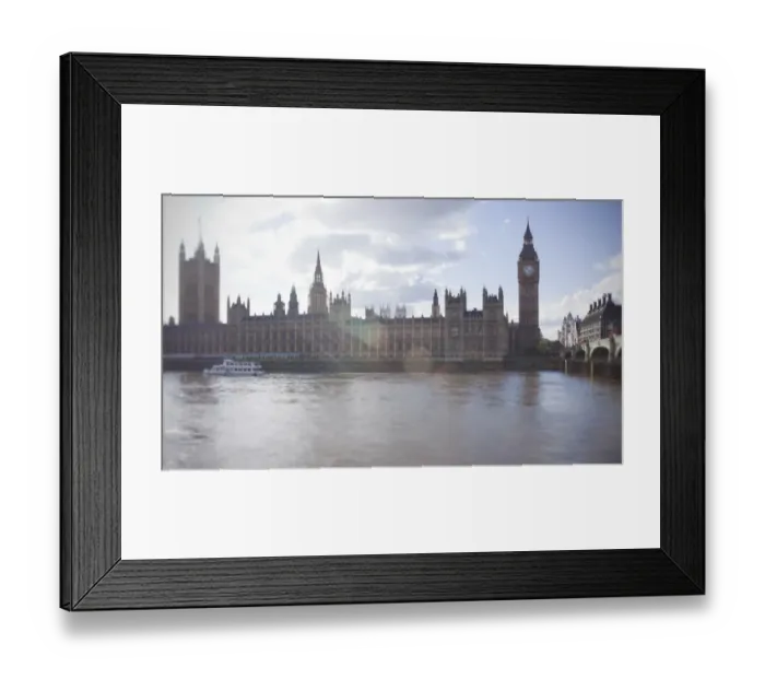 Framed Print : Ornate buildings on urban river Framed Print : Ornate buildings on urban river