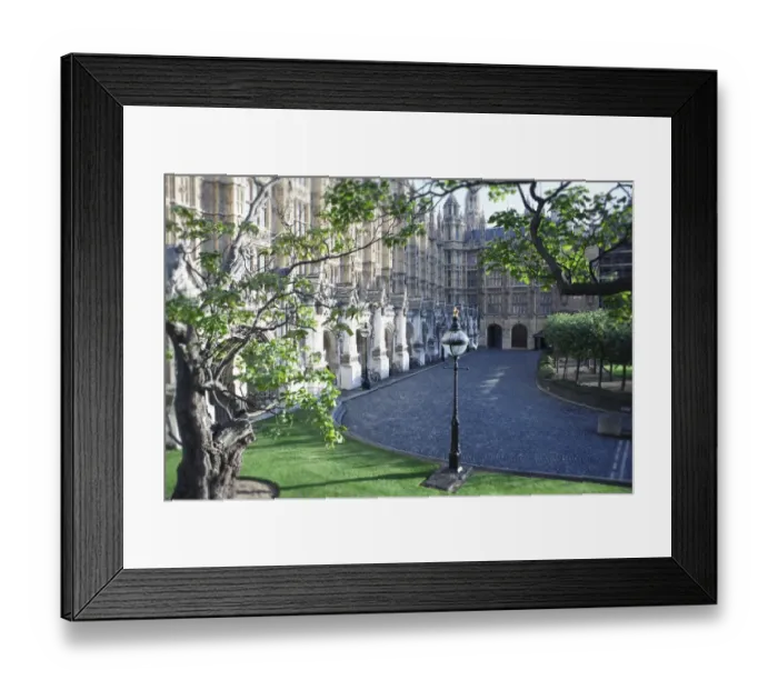 Framed Print : Ornate building with driveway Framed Print : Ornate building with driveway
