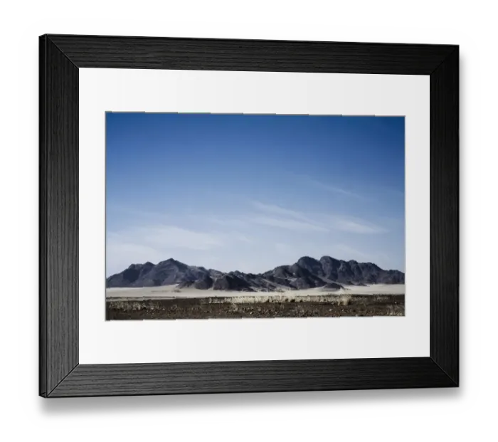 Framed Print : Mountains in dry rural landscape Framed Print : Mountains in dry rural landscape
