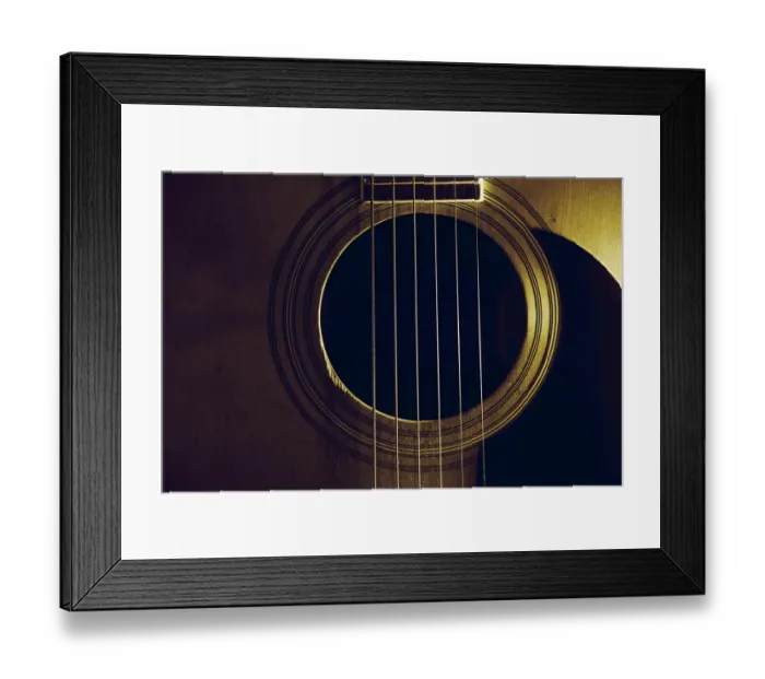 Framed Print : Close up of acoustic six string guitar Framed Print : Close up of acoustic six string guitar