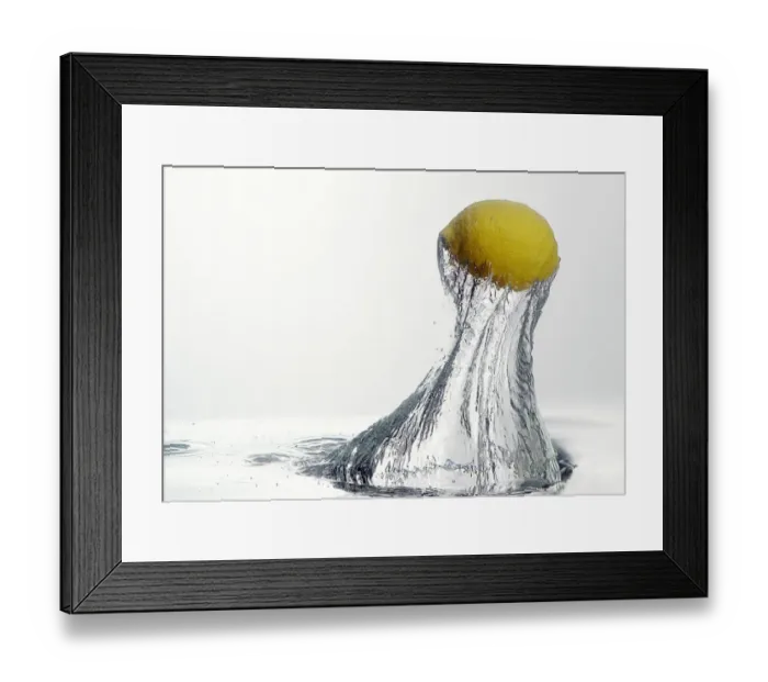 Framed Print : water and lemon Framed Print : water and lemon