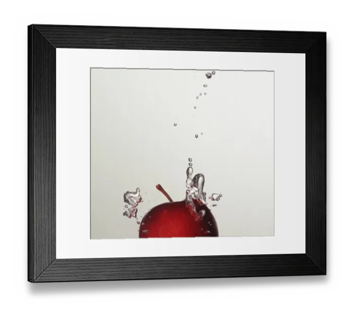 Framed Print : water and apple Framed Print : water and apple