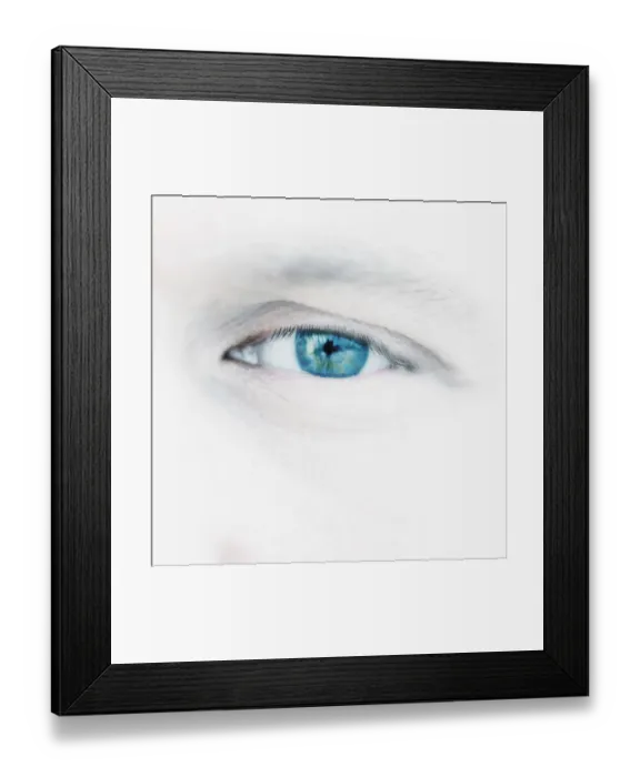 Framed Print : Blue Eye of Man Framed Print : Blue Eye of Man