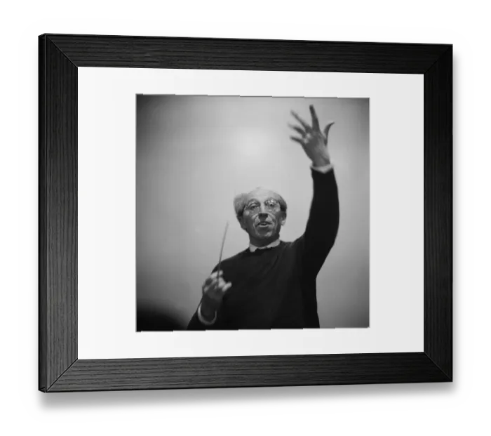 Framed Print : Copland Conducting Framed Print : Copland Conducting