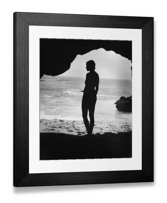 Framed Print : Silhouette On Beach Framed Print : Silhouette On Beach
