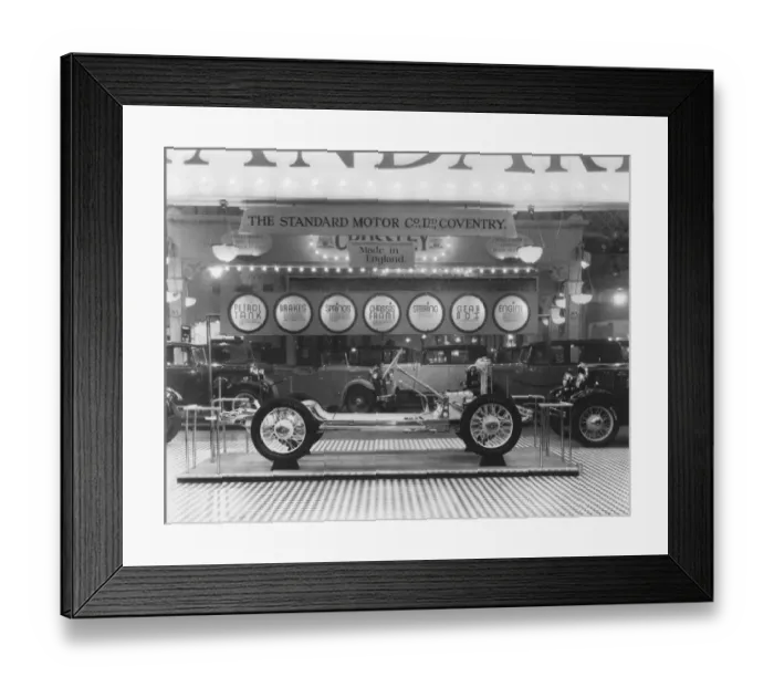 Framed Print : Stand At Car Show Framed Print : Stand At Car Show