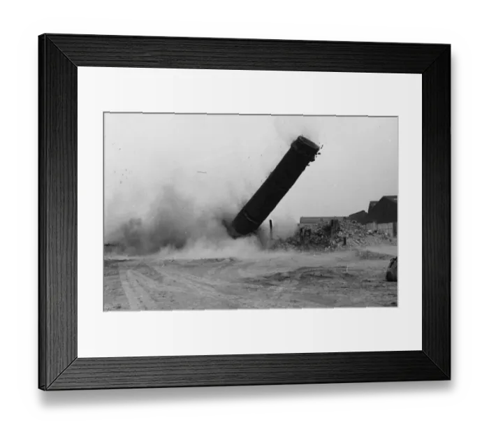 Framed Print : Chimney Falling Framed Print : Chimney Falling