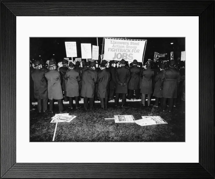 Framed Print : Police Line Framed Print : Police Line