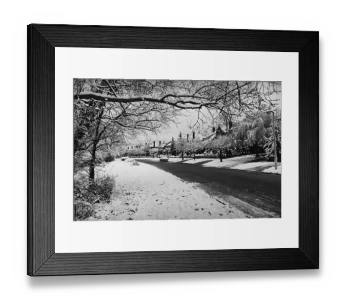 Framed Print : Snow Scene Framed Print : Snow Scene