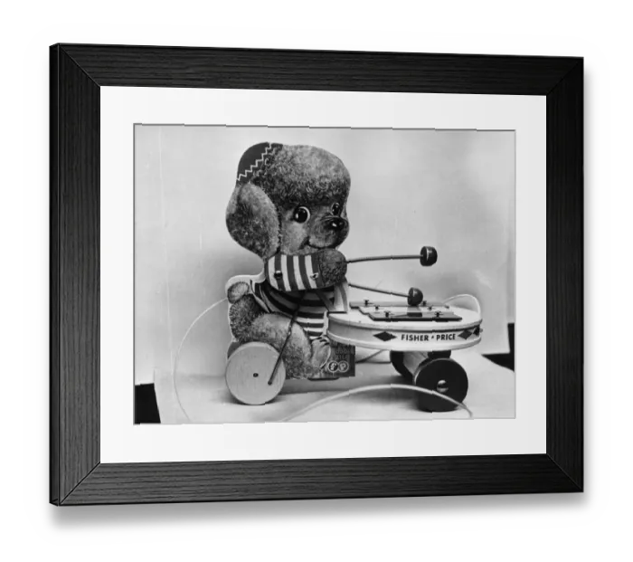 Framed Print : Toy Plays Xylophone Framed Print : Toy Plays Xylophone